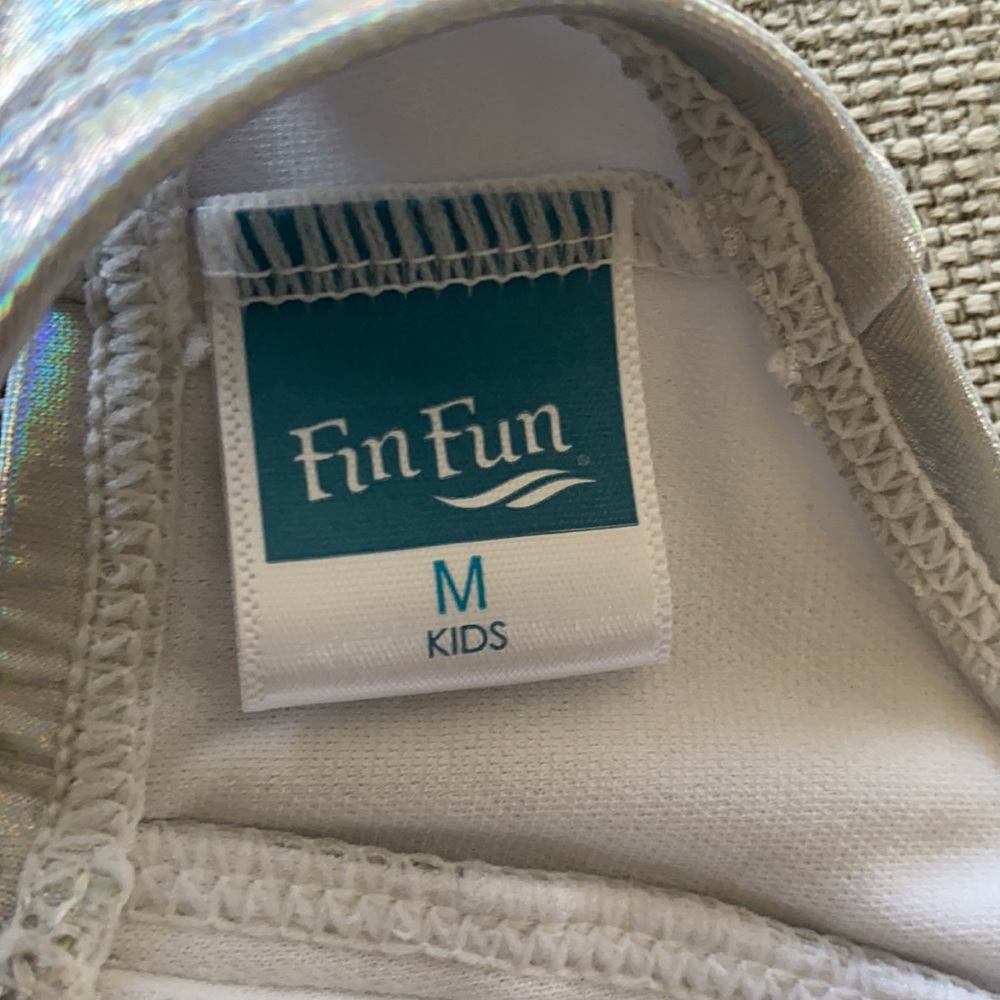 NWOT holographic ruffled swim top - Picture 4 of 4